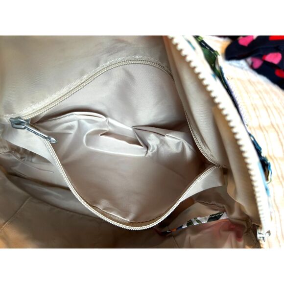 KIPLING bright multicolor floral small tote shoulder bag - Picture 9 of 10